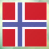Norwegische Flagge Fensteraufkleber (Blatt 3)