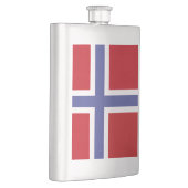Norwegische Flagge Flachmann (Rechts)