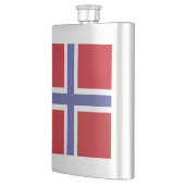 Norwegische Flagge Flachmann (Links)
