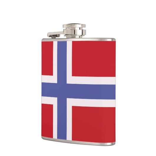 Norwegische Flagge Flachmann (Links)