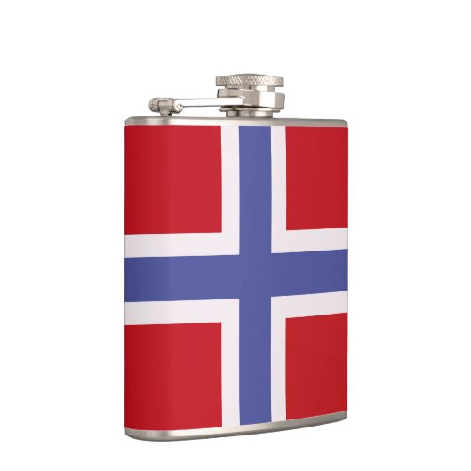 Norwegische Flagge Flachmann (Rechts)