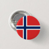 Norwegische Flagge, Flagge Button (Vorne & Hinten)
