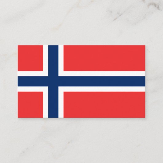 Norwegische Flagge, Flagge Visitenkarte (Vorderseite)