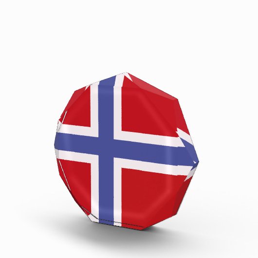 Norwegische Flagge Fotoblock (Rechts)