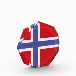 Norwegische Flagge Fotoblock