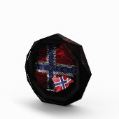 norwegische Flagge Fotoblock (Rechts)