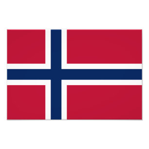 Norwegische Flagge Fotodruck
