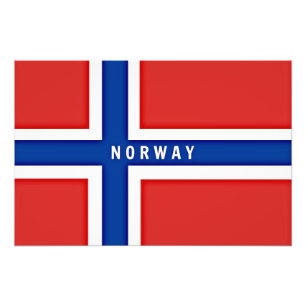 Norwegische Flagge Fotodruck