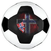 norwegische Flagge Fußball (Gedreht)