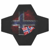 norwegische Flagge Fußball (Flach)