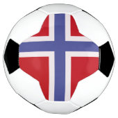 Norwegische Flagge Fußball (Gedreht)