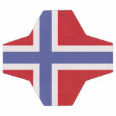 Norwegische Flagge Fußball (Flach)