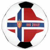 Norwegische Flagge Fußball (Vorderseite)