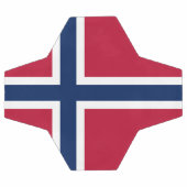 Norwegische Flagge Fußball (Flach)