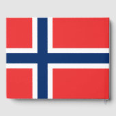 Norwegische Flagge Gästebuch (Rückseite)
