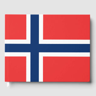 Norwegische Flagge Gästebuch