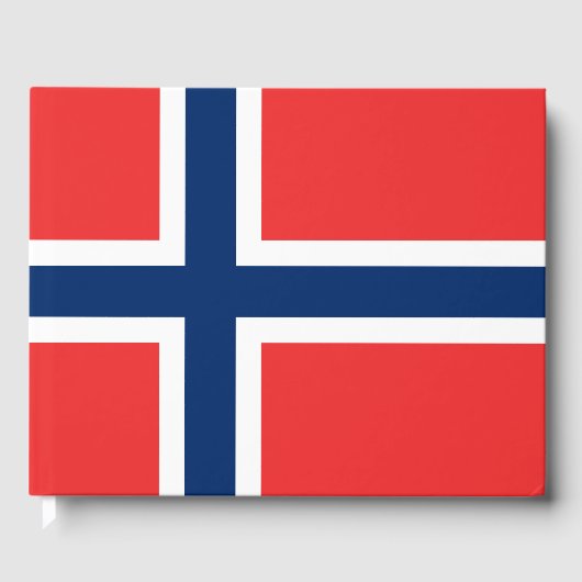 Norwegische Flagge Gästebuch (Vorderseite)