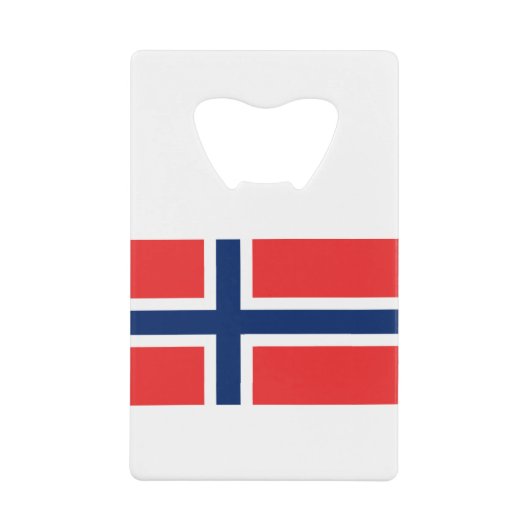 Norwegische Flagge Geldbeutel Flaschenöffner (Vorderseite)