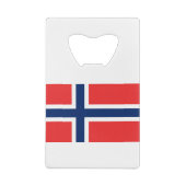 Norwegische Flagge Geldbeutel Flaschenöffner (Rückseite)