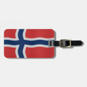 Norwegische Flagge Gepäckanhänger (Vorderseite horizontal)