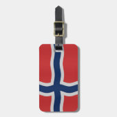 Norwegische Flagge Gepäckanhänger (Vorderseite vertikal)