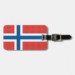 Norwegische Flagge Gepäckanhänger