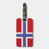 Norwegische Flagge Gepäckanhänger (Rückseite vertikal)