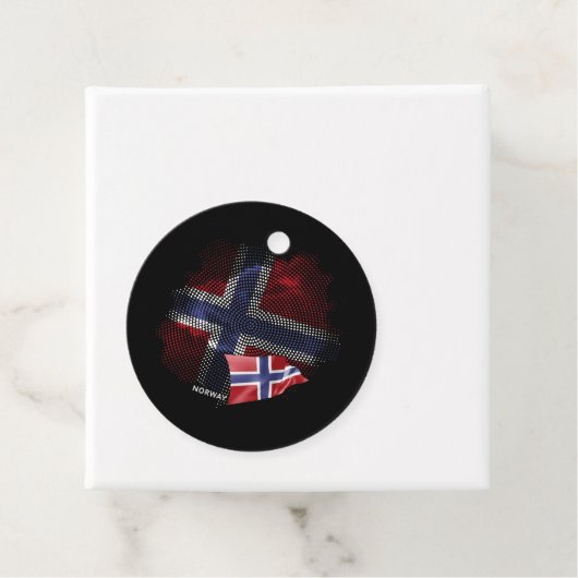 norwegische Flagge Geschenkanhänger (Beispiel)