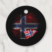 norwegische Flagge Geschenkanhänger (Vorderseite)