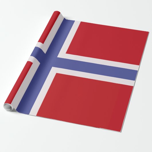 Norwegische Flagge Geschenkpapier (Ungerollt)