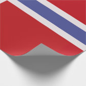 Norwegische Flagge Geschenkpapier (Ecke)