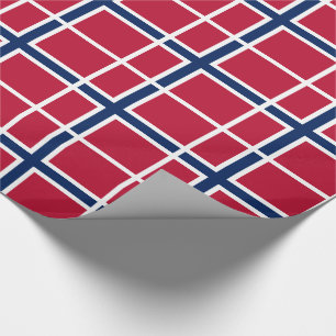 Norwegische Flagge Geschenkpapier