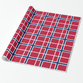 Norwegische Flagge Geschenkpapier (Ungerollt)