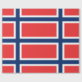 Norwegische Flagge Geschenkpapier (Flach)