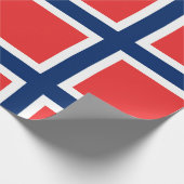 Norwegische Flagge Geschenkpapier (Ecke)