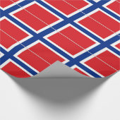 Norwegische Flagge Geschenkpapier (Ecke)