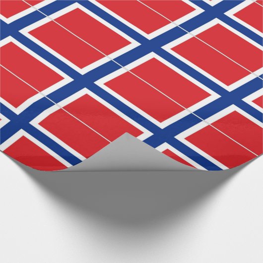 Norwegische Flagge Geschenkpapier (Ecke)