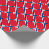 Norwegische Flagge Geschenkpapier (Ecke)