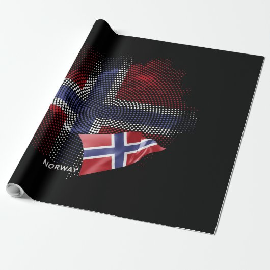 norwegische Flagge Geschenkpapier (Ungerollt)