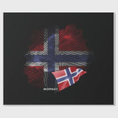 norwegische Flagge Geschenkpapier (Flach)