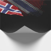 norwegische Flagge Geschenkpapier (Ecke)
