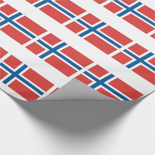 Norwegische Flagge Geschenkpapier (Ecke)