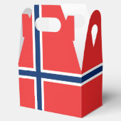 Norwegische Flagge Geschenkschachtel (Geöffnet)