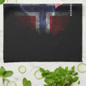 Norwegische Flagge Geschirrtuch (Gefaltet)