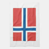 Norwegische Flagge Geschirrtuch (Vertikal)
