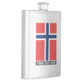 Norwegische Flagge Getränk-Flaschengeschenks Flachmann (Rechts)