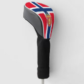 Norwegische Flagge Golf Headcover (angewinkelt)