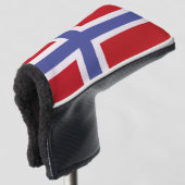 Norwegische Flagge Golf Headcover (3/4 Vorderseite)