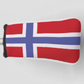 Norwegische Flagge Golf Headcover (Vorderseite)