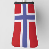 Norwegische Flagge Golf Headcover (Rotieren 90)